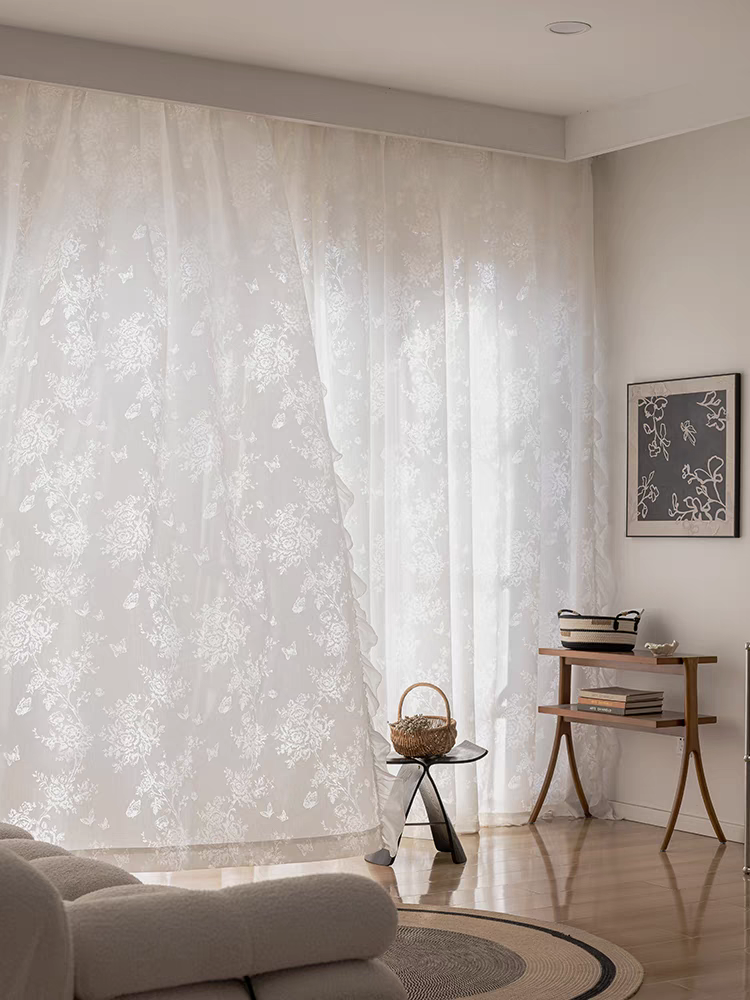 Rose Custom Sheer Curtain