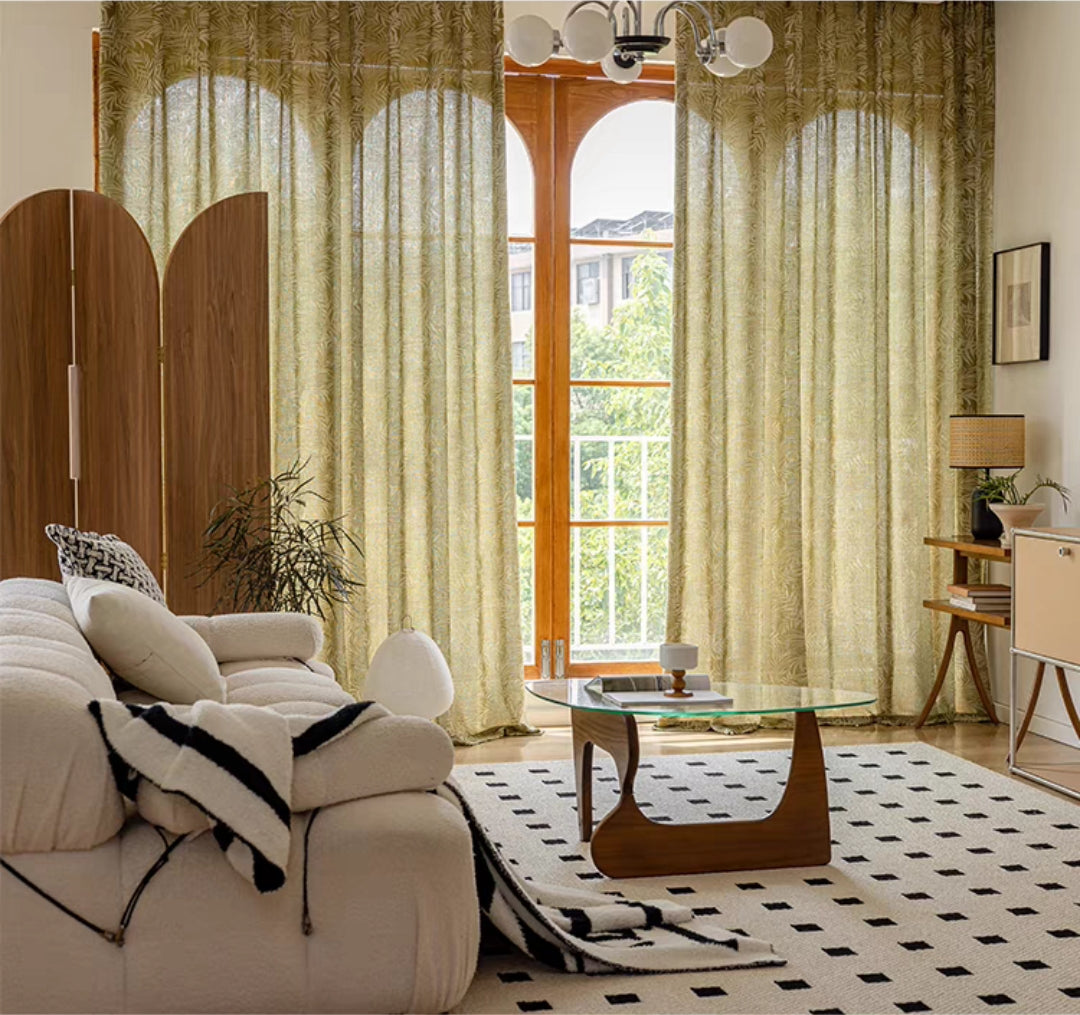 Willow Leaf Custom Sheer Curtain