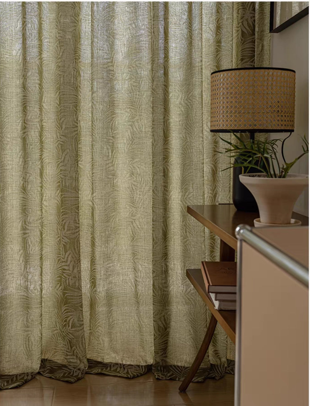 Willow Leaf Custom Sheer Curtain